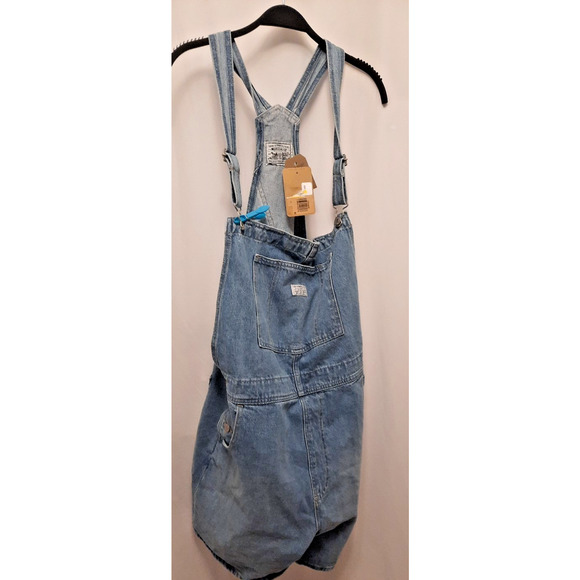 Levi's Wmn "VTG" Shortalls - In the Field XL missing one "button" nwt msrp 69.99 - Picture 1 of 9